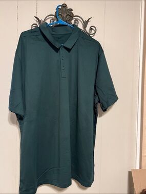Nike Men's Dark Green Polo Shirt - Breathable Performance